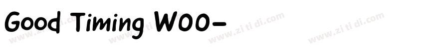 Good Timing W00字体转换 Good Timing W00字体转换